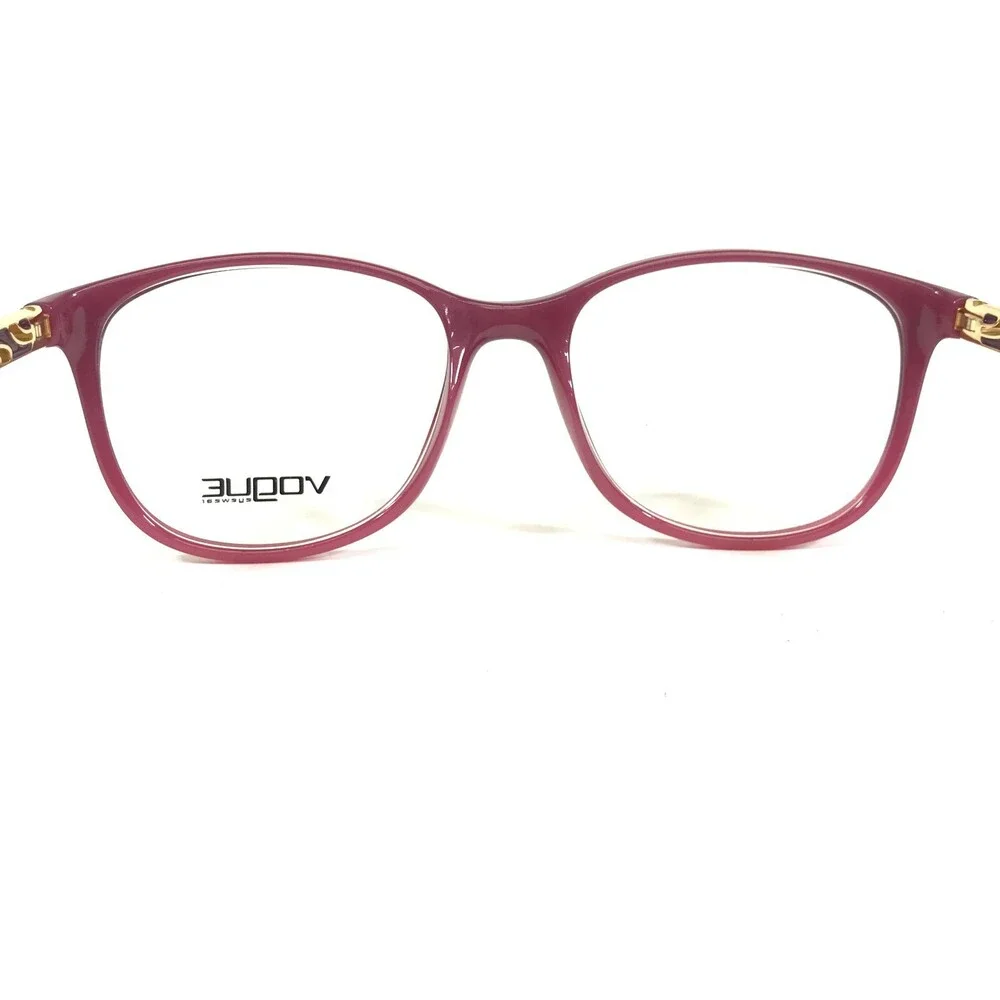 Vogue Eyeglasses Frames VO5168 2557 Red Pink Fade Gold Square 52-17-140